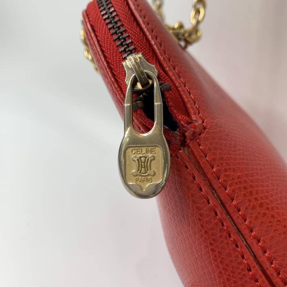 CELINE Shoulder Bag Red - Picture 3 of 6